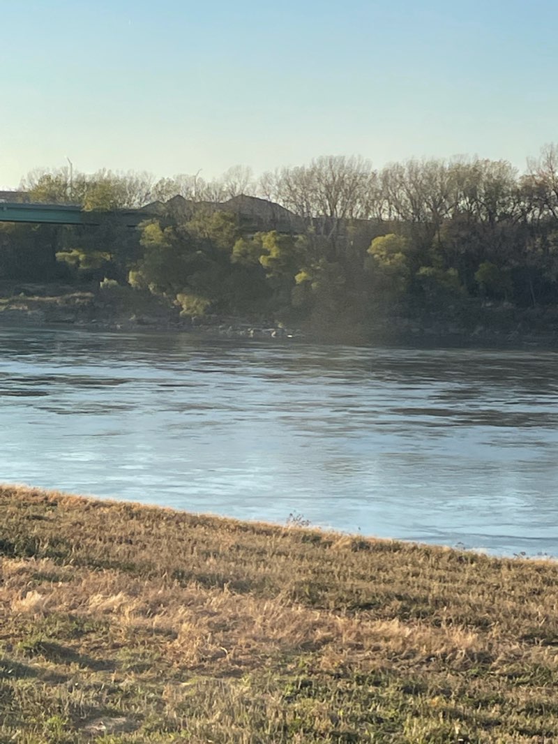 walking near me in Richard L. Berkley Riverfront Park in winter