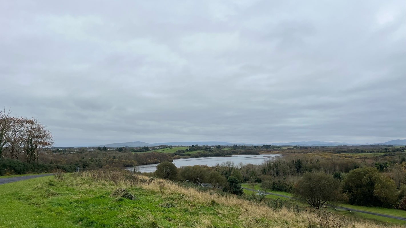 walking near me in Lough Lannagh Park in winter