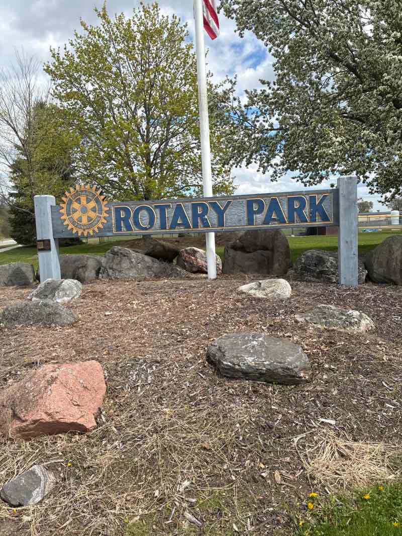 walking near me in Rotary Park in spring