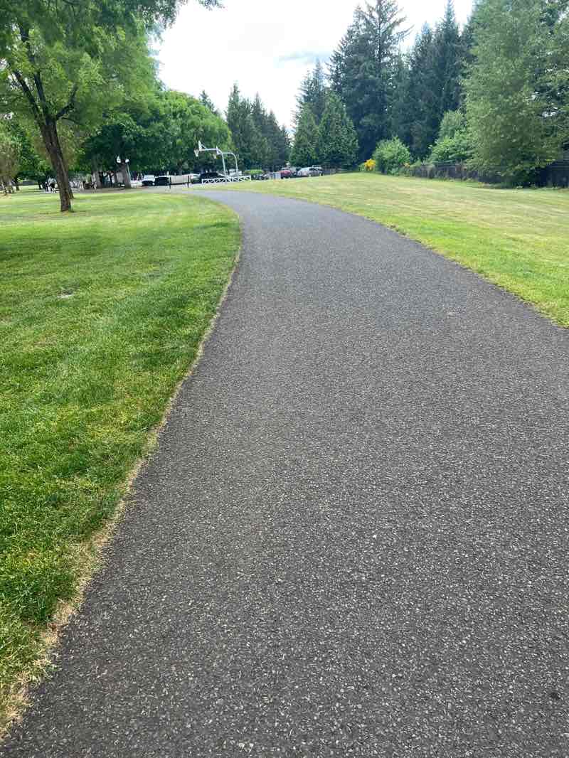 walking near me in LeRoy Haagen Park in spring