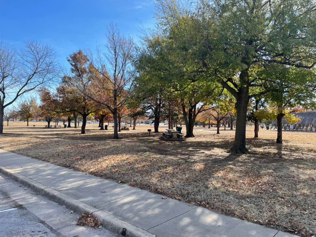 walking near me in Earlywine Park in winter