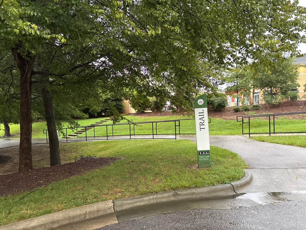 walking near me in Salem Elementary School Pond in autumn