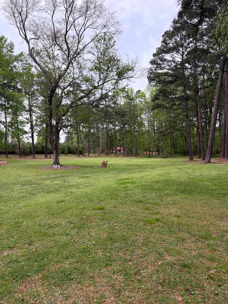 walking near me in Jaycee Park of Garner in spring