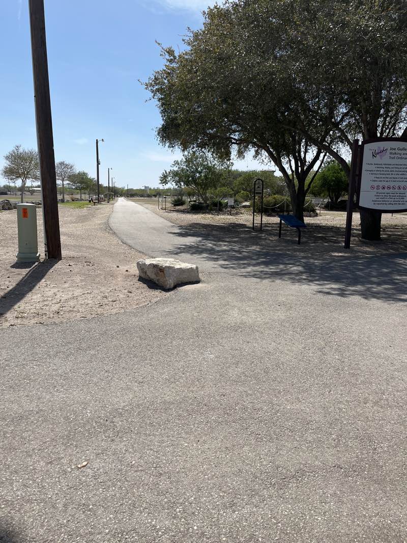 walking near me in Joe Gulley Park in spring