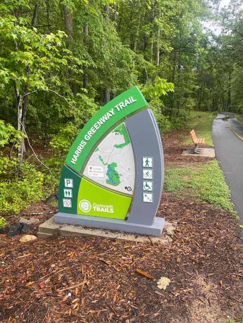 walking near me in Tribble Mill Park in spring