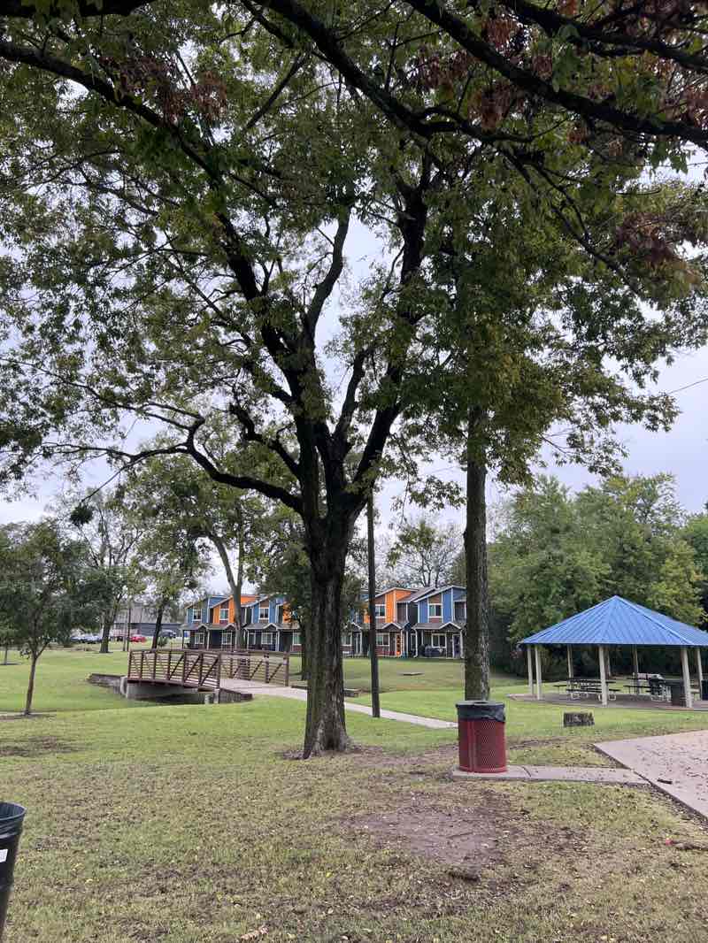 walking near me in Sieling Park in autumn