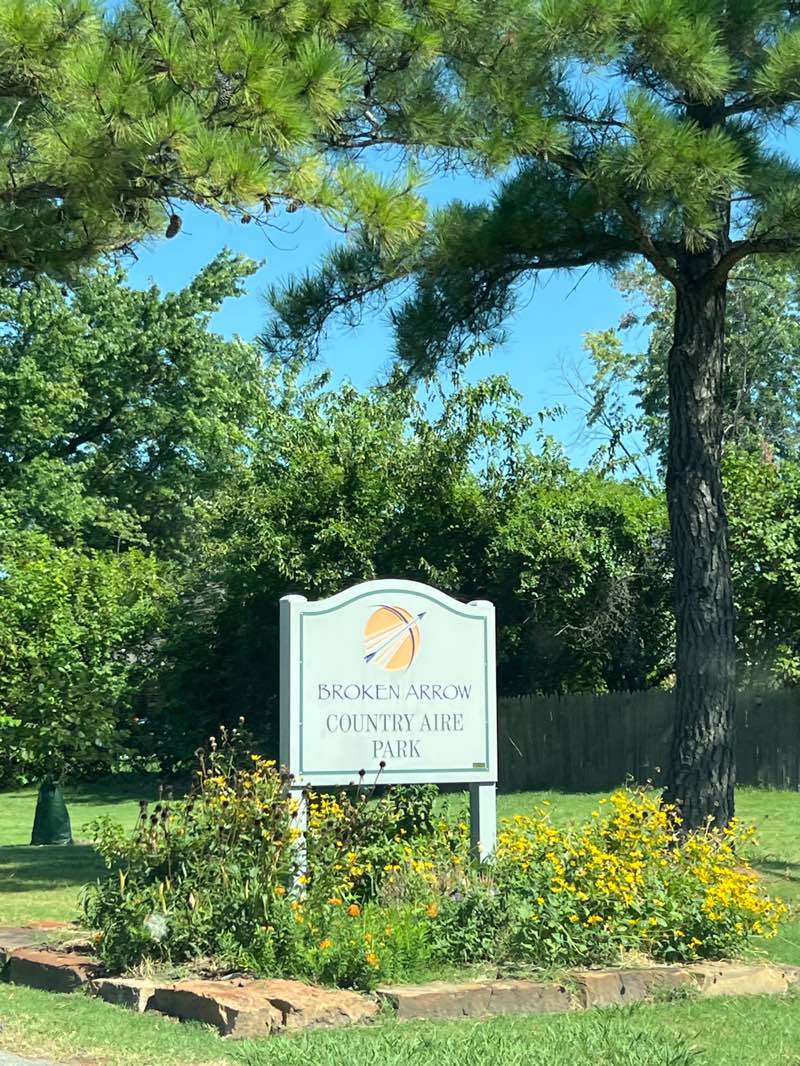 walking near me in Country Aire Park in autumn
