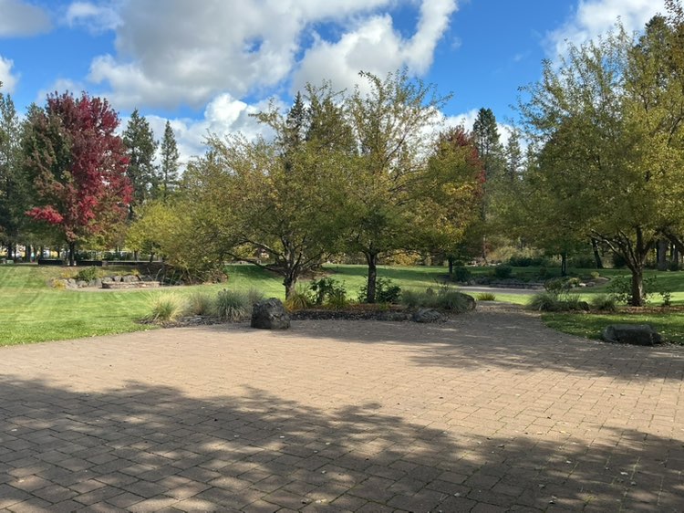 walking near me in Besson Commons in autumn