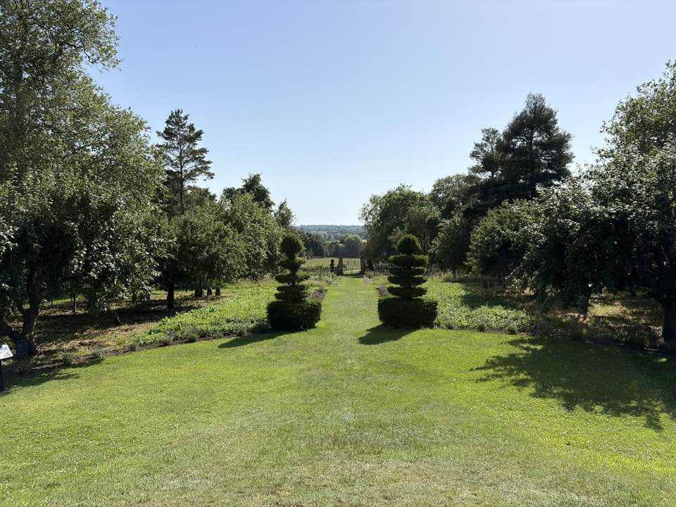 walking near me in Canons Ashby House in summer