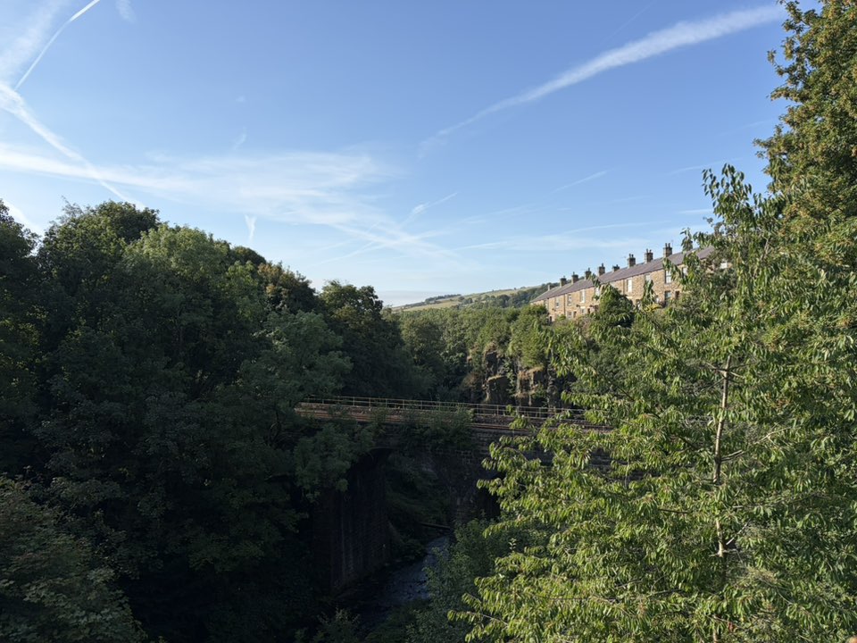 walking near me in Torrs Riverside Park in summer