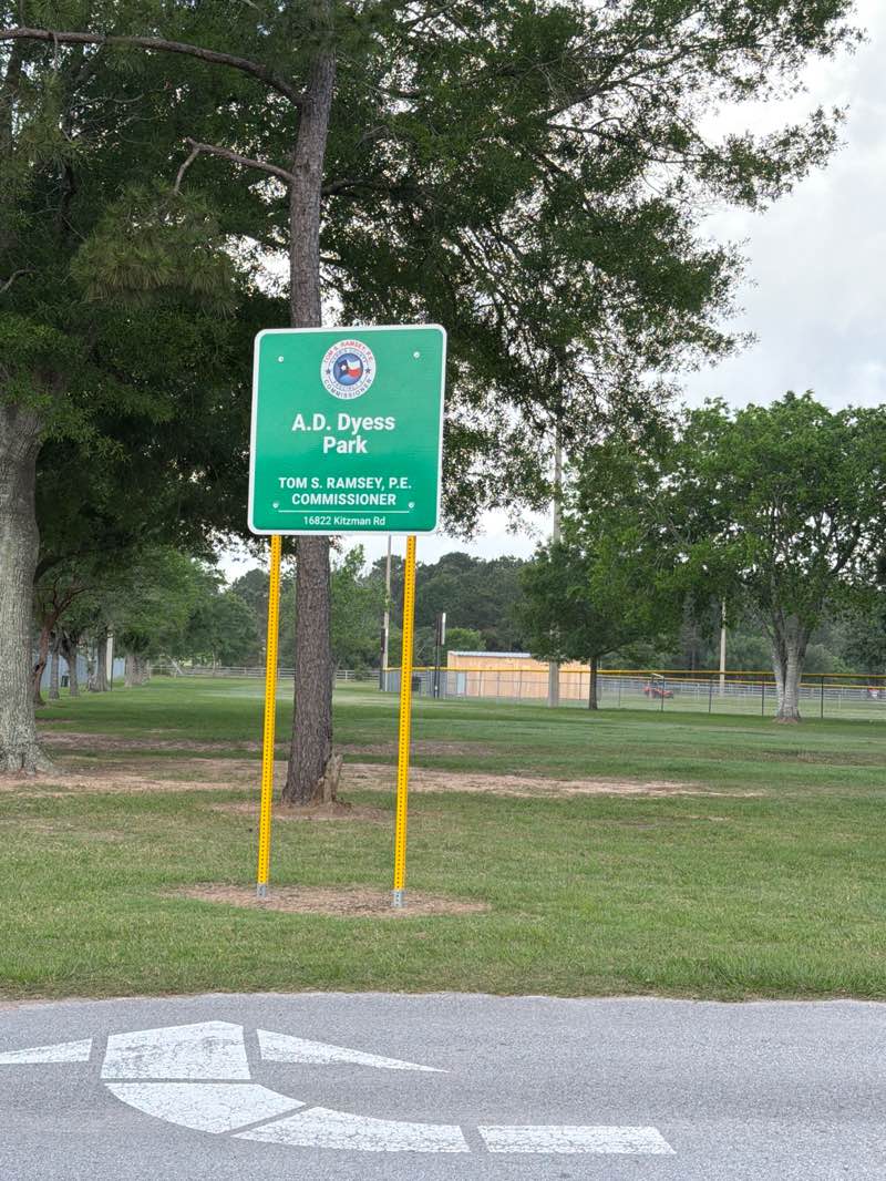 walking near me in Dyess Park in spring