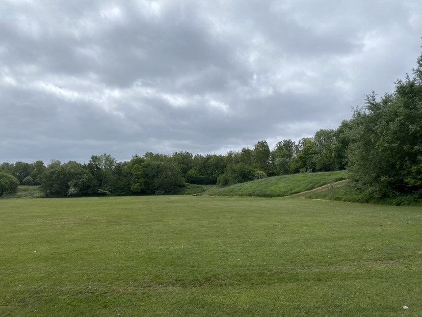 walking near me in Hilltop Millennium Green in spring