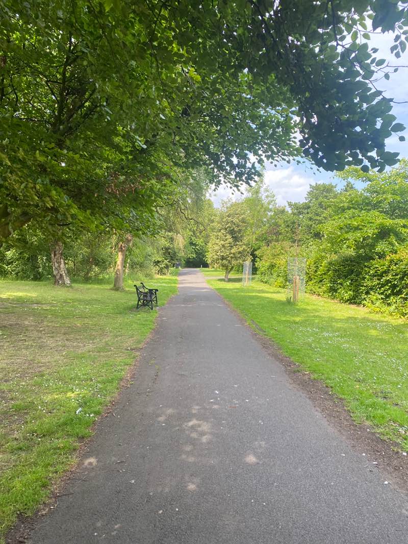 walking near me in Nuns Moor Park in summer