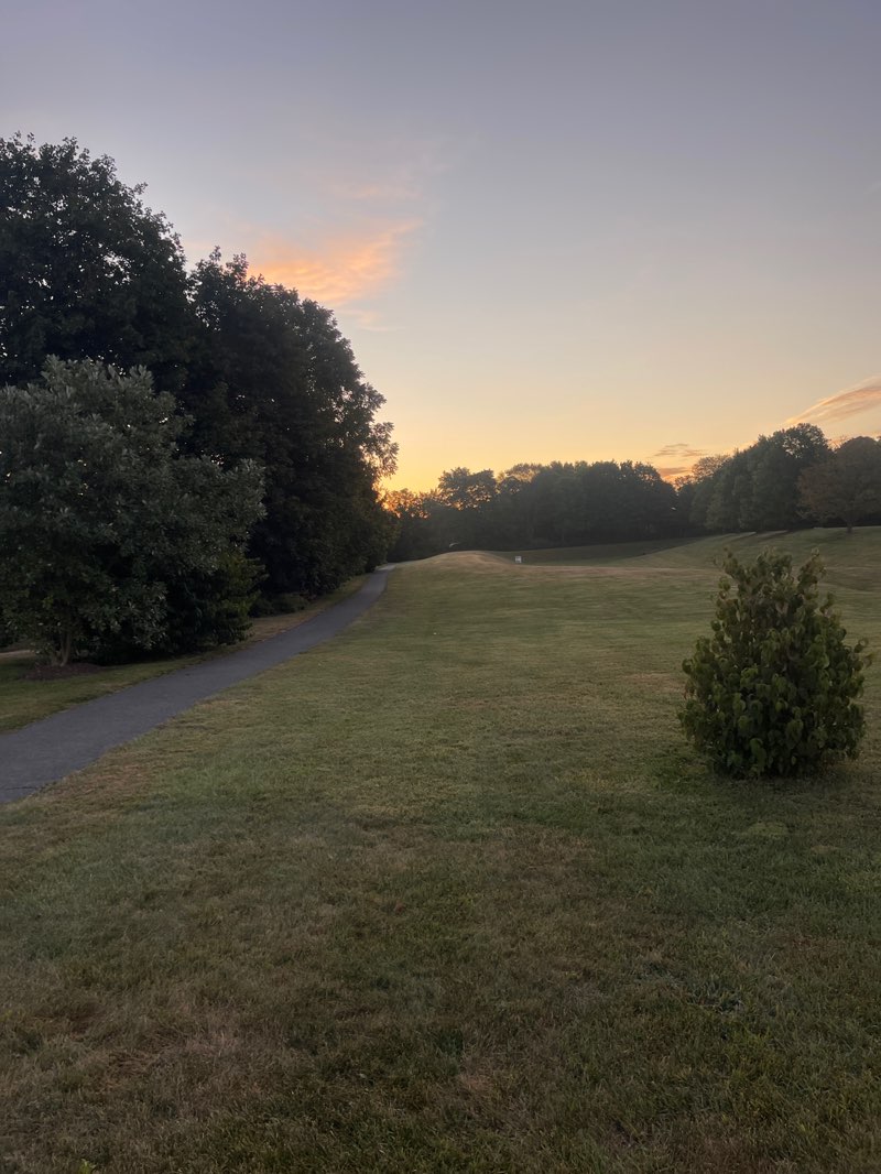 walking near me in Livingood Park in autumn