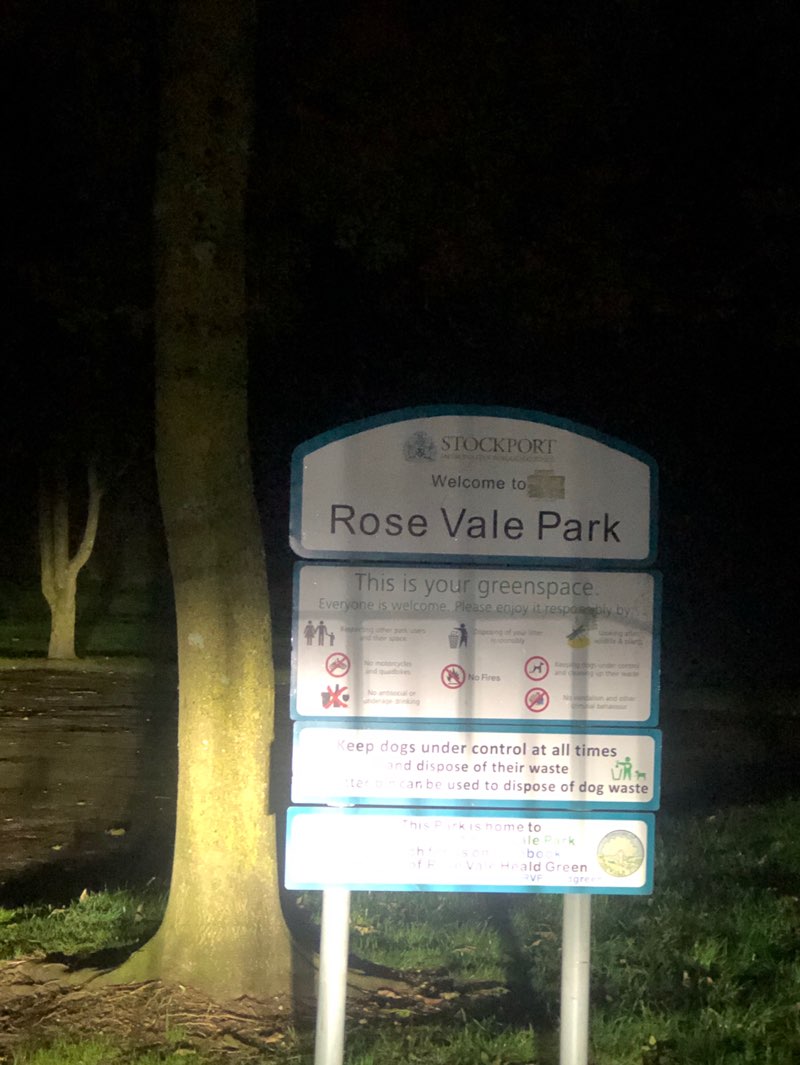 walking near me in Rose Vale Park in autumn