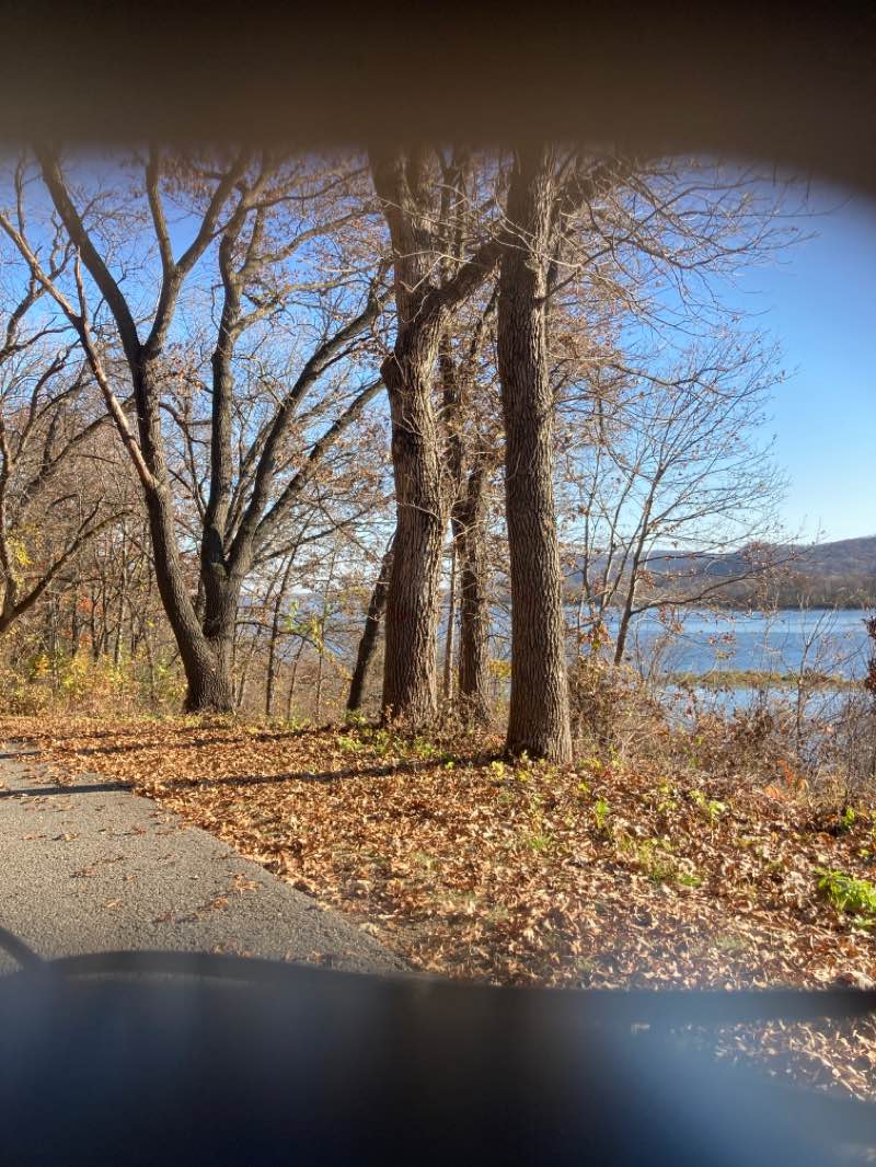 walking near me in Perrot State Park in winter