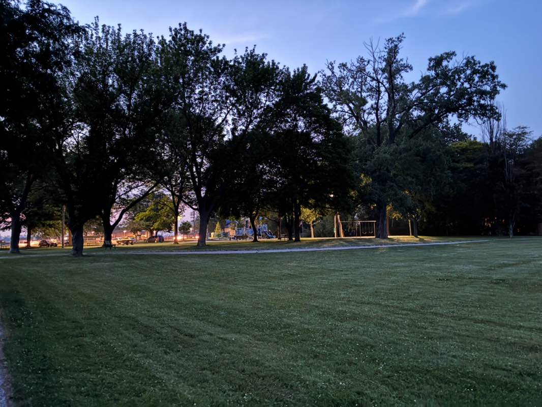 walking near me in Kiwanis Park in summer