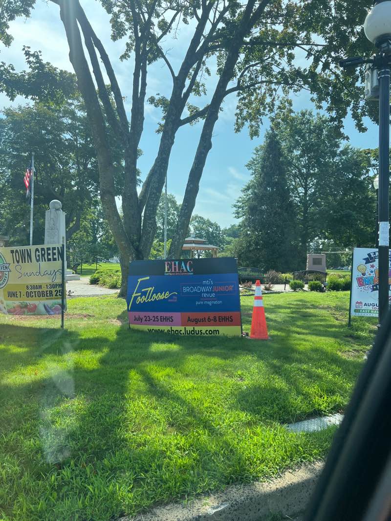 walking near me in East Haven Town Green in summer