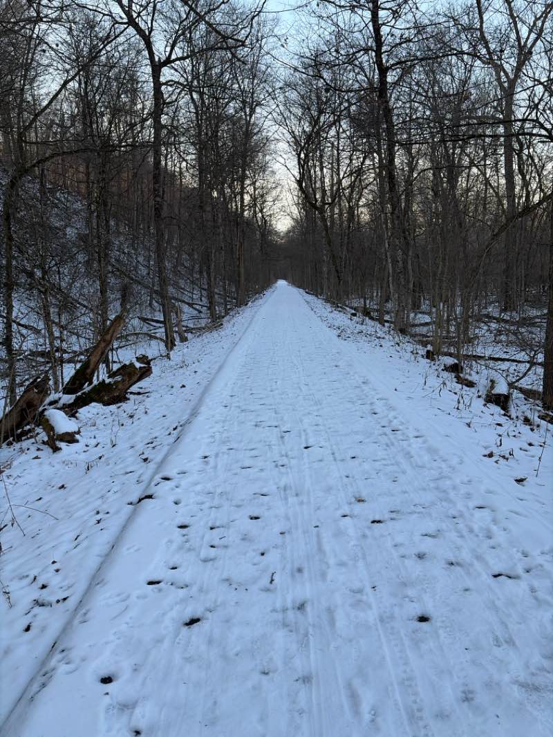 walking near me in Sugar Loaf Park in winter