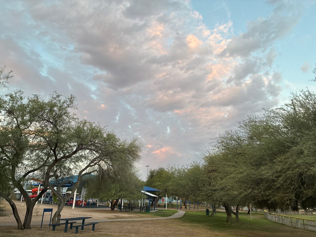 walking near me in James D. Kriegh Park in summer