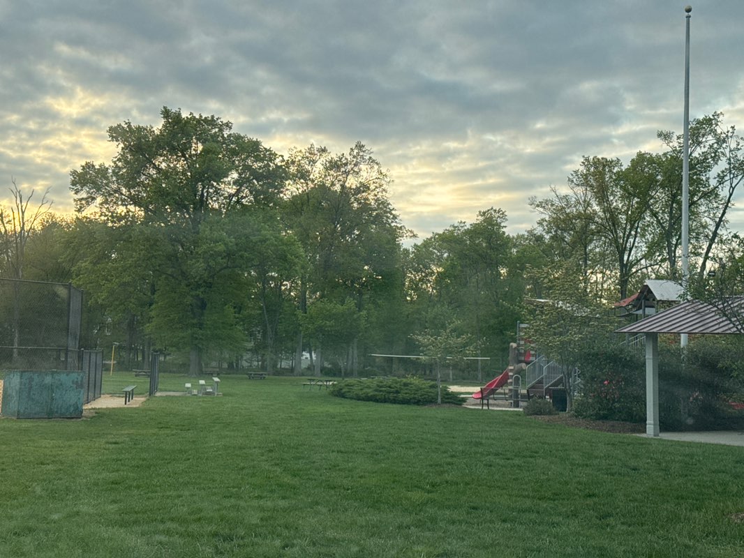 walking near me in Possumtown Park in spring