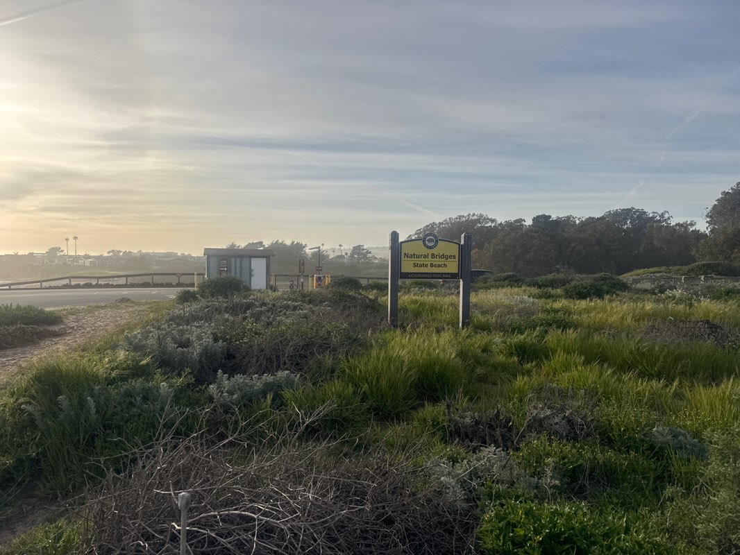 walking near me in Natural Bridges State Park in spring