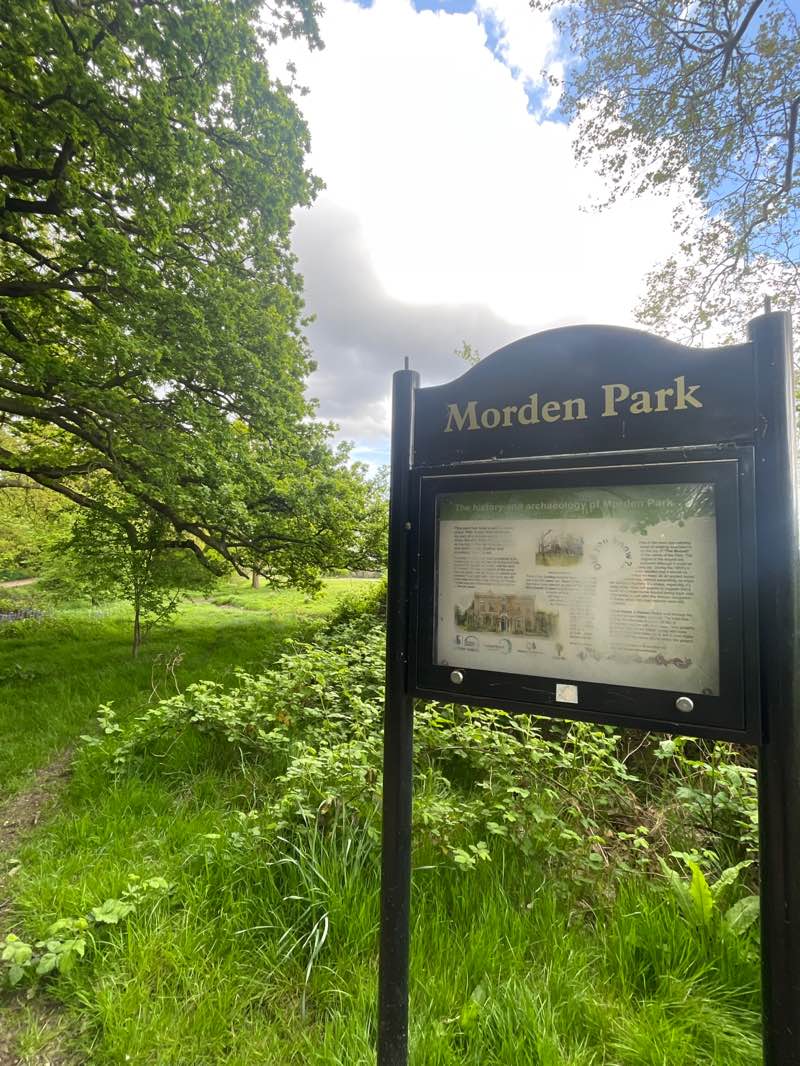 walking near me in Morden Park in spring