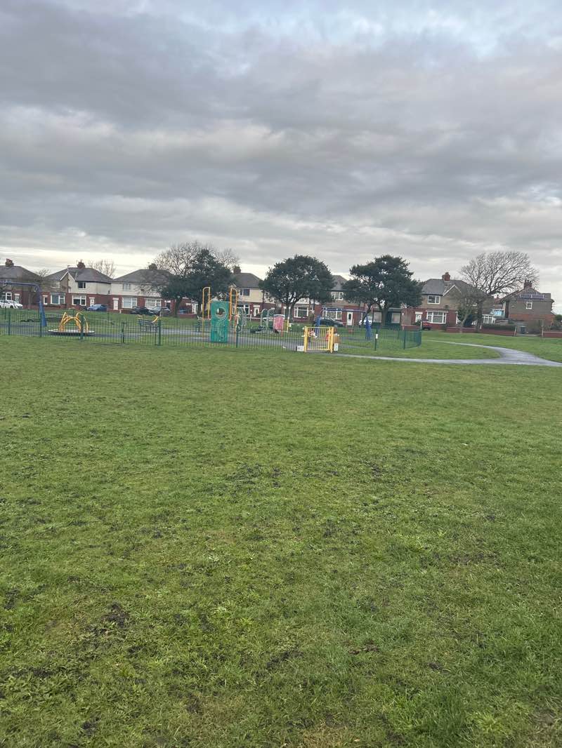 walking near me in King George V Playing Fields in winter