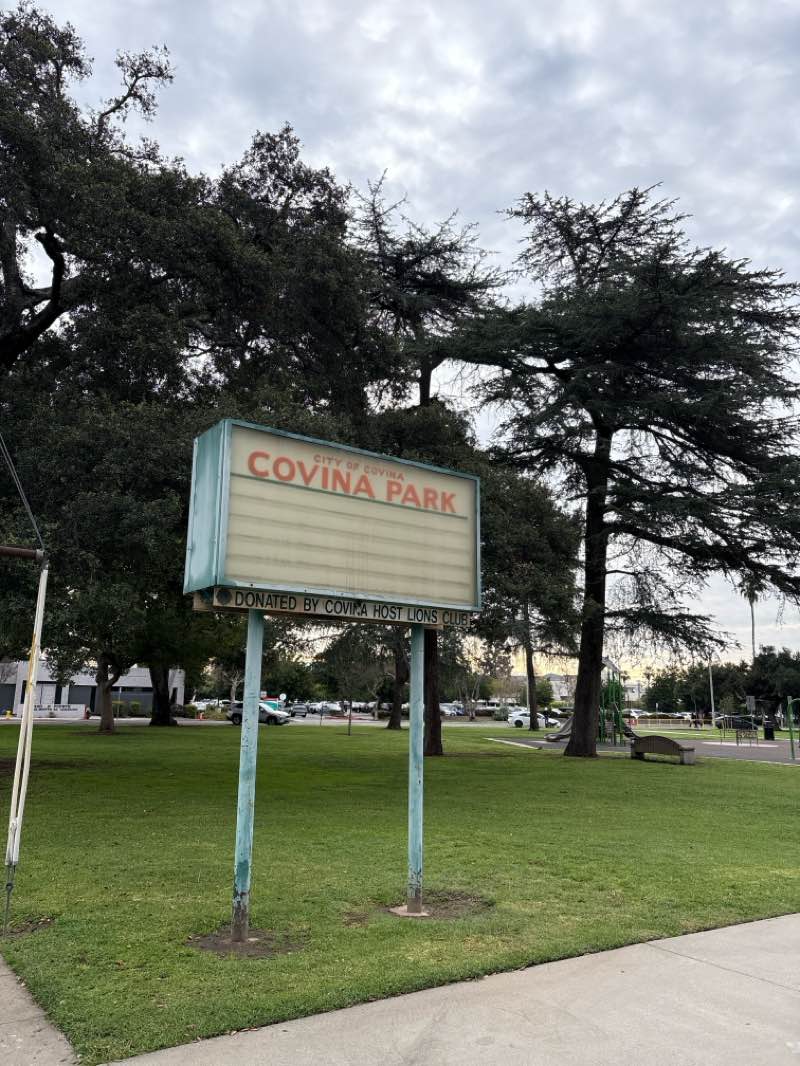 walking near me in Covina Park in winter