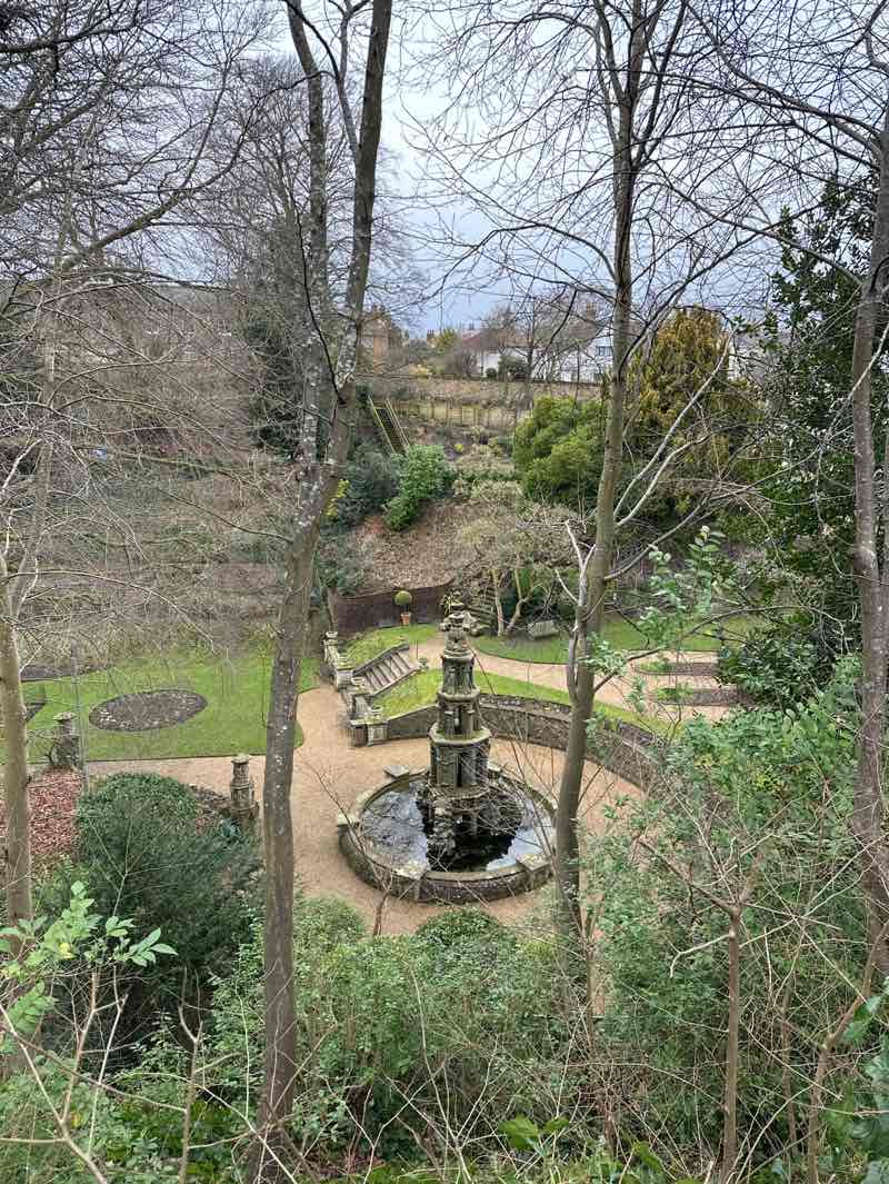 walking near me in Plantation Garden in winter