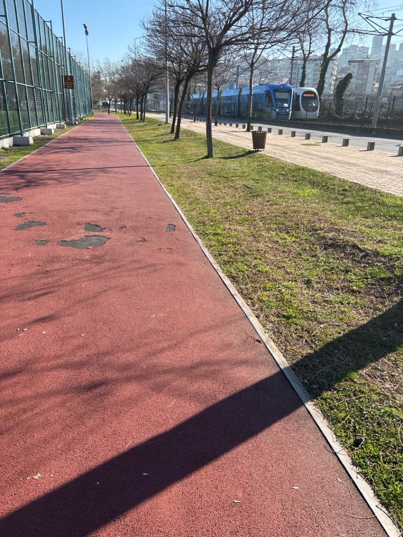 walking near me in Doğu Park in winter