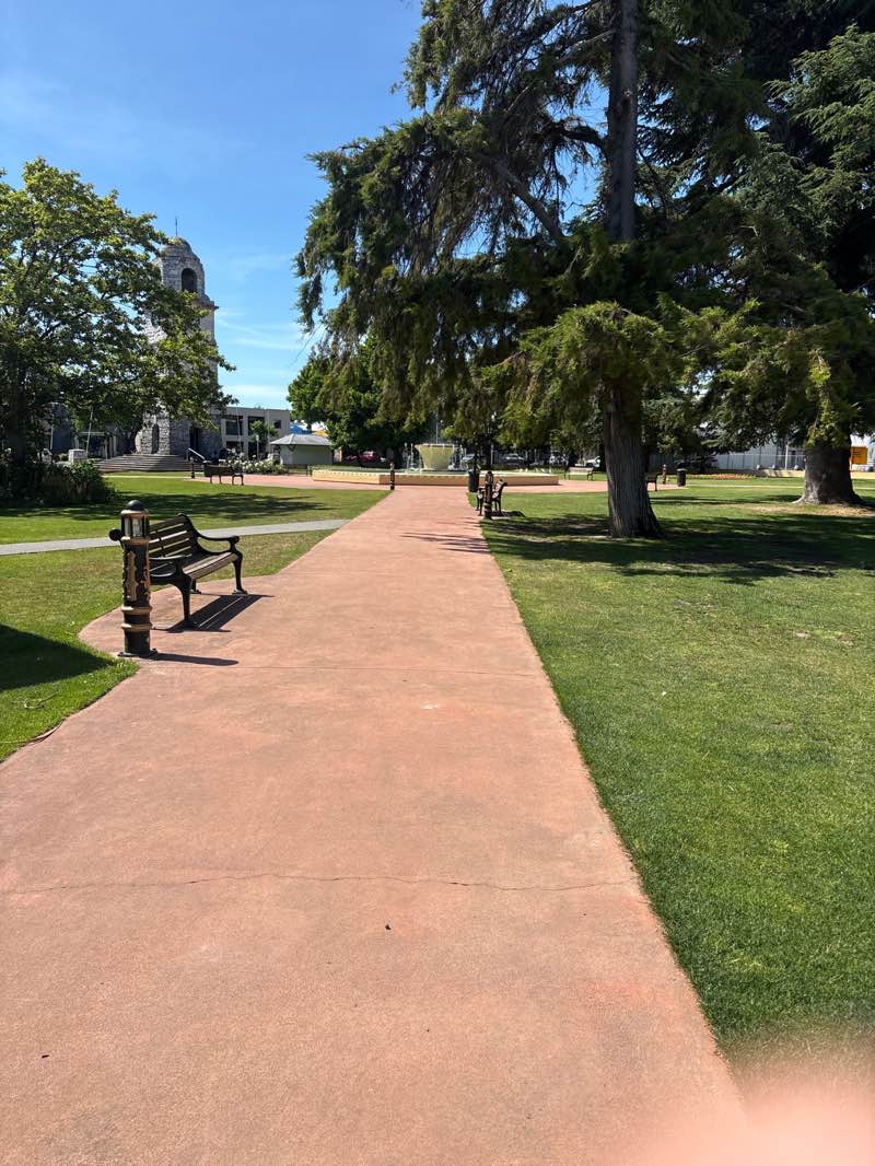 walking near me in Seymour Square in summer