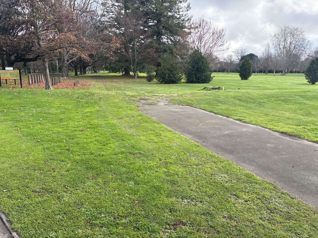 walking near me in Pollard Park in winter