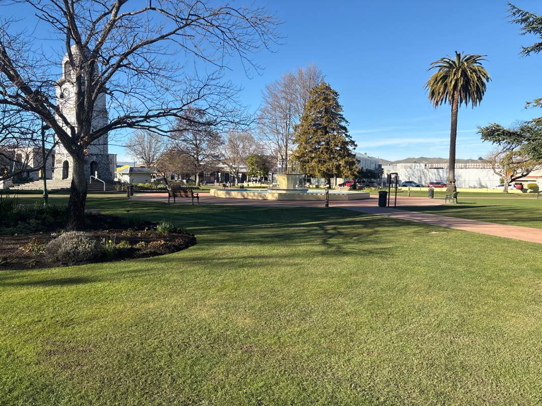walking near me in Seymour Square in winter