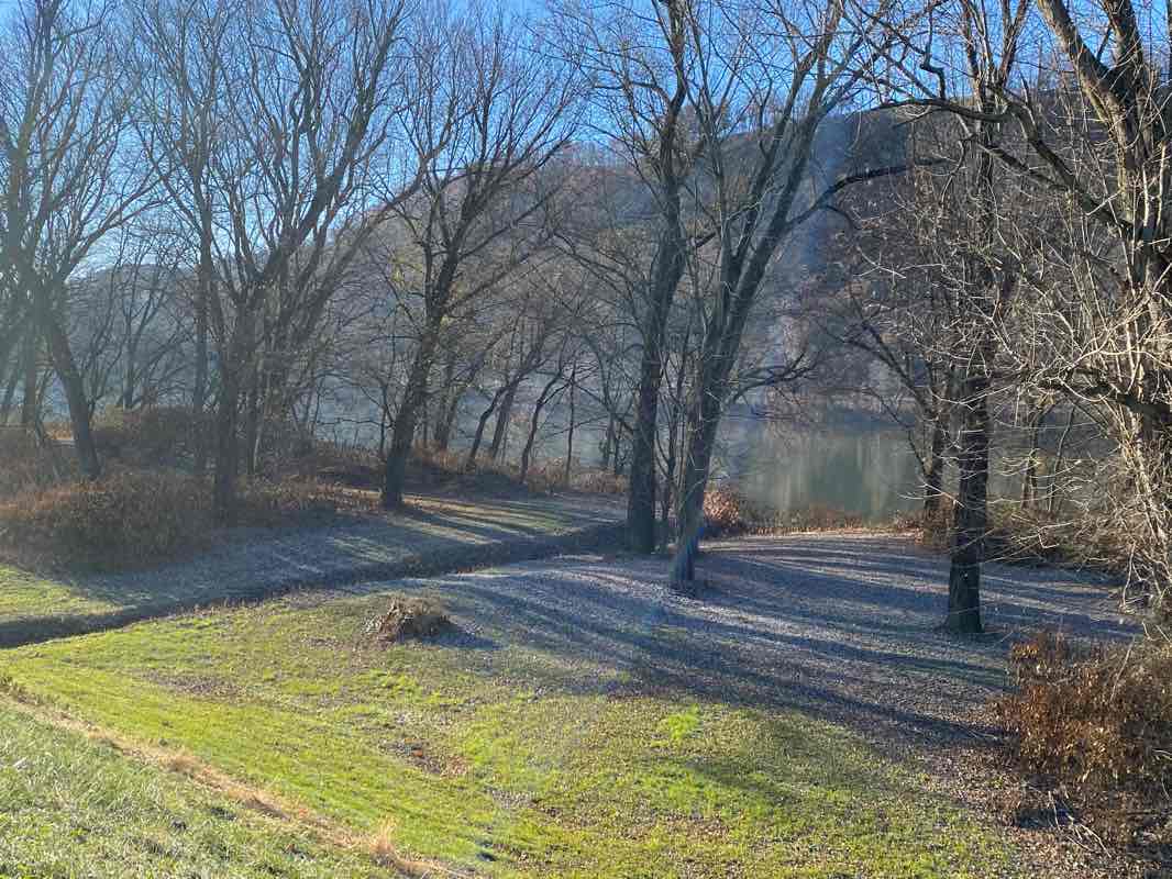 walking near me in Montgomery Park in winter