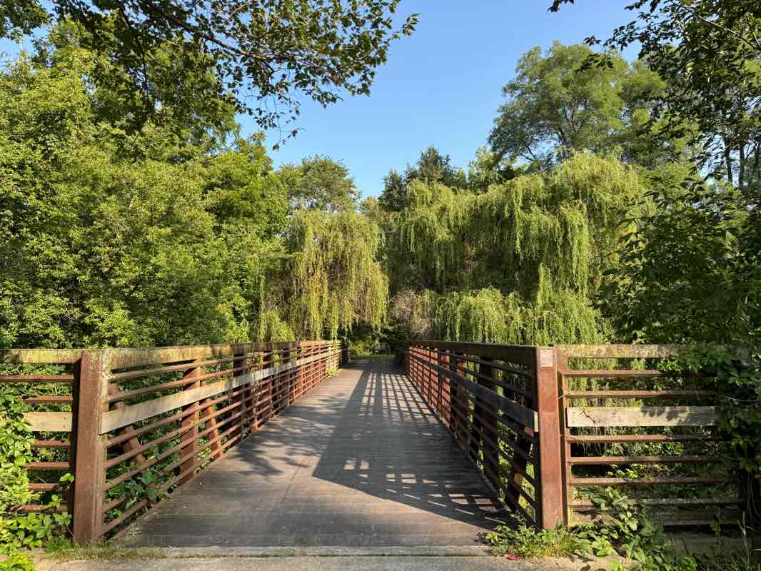 walking near me in Spencer Park in winter
