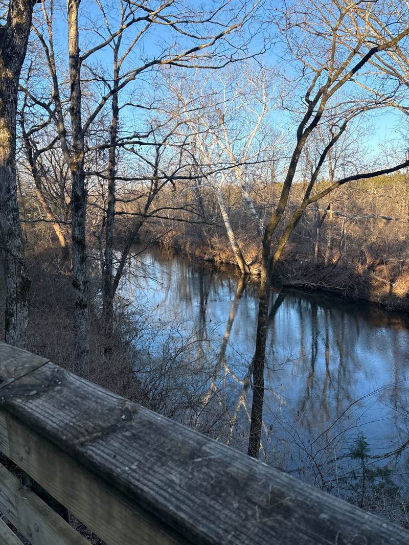 walking near me in Orchard Bend Park - Mill Creek Greenway in winter