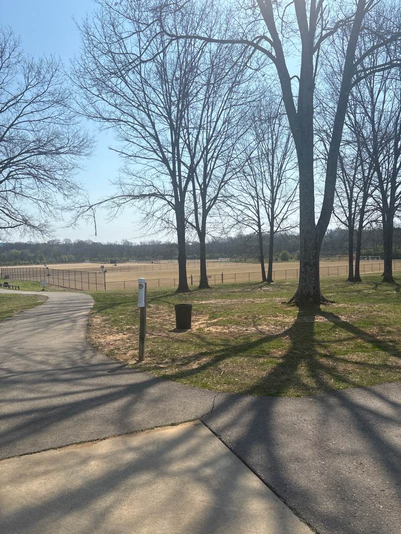 walking near me in Orchard Bend Park - Mill Creek Greenway in spring