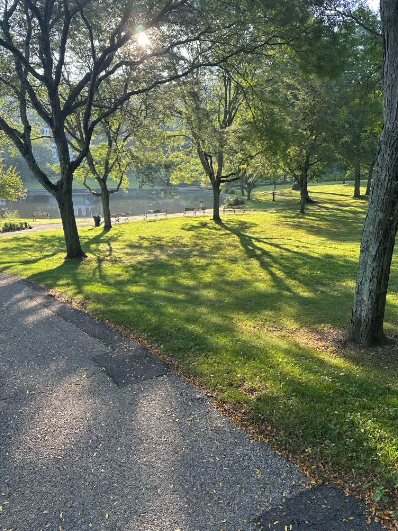 walking near me in Gerry Park in autumn