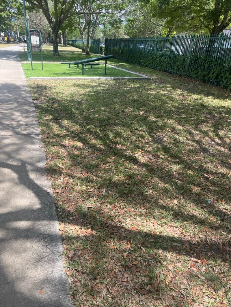 walking near me in Evelyn Greer Park in spring