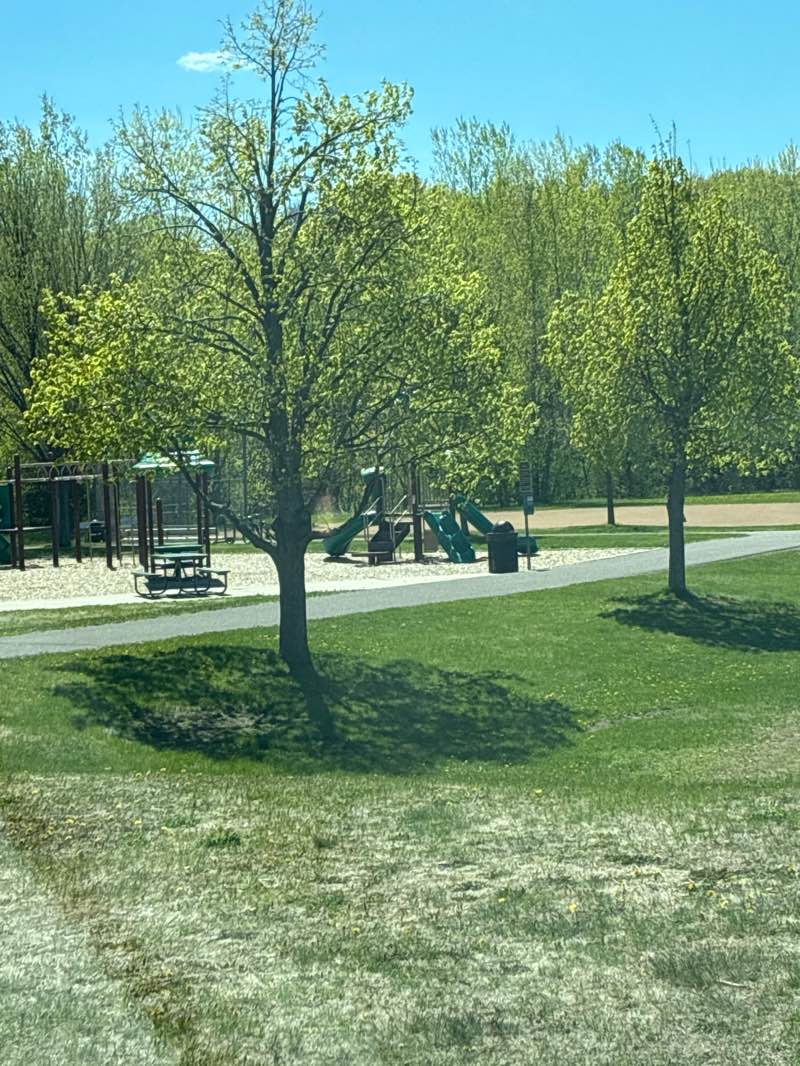 walking near me in Colby Lake Park in spring