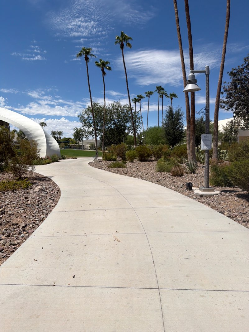 walking near me in Scottsdale Civic Center Mall in summer