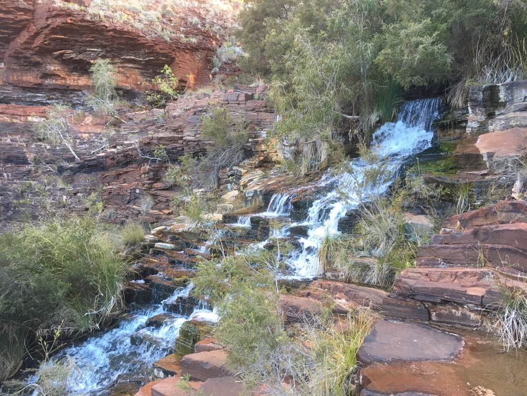 walking near me in Karijini National Park in summer