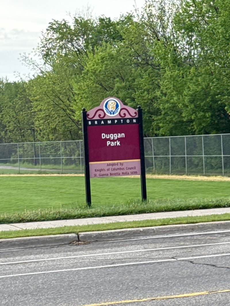 walking near me in Duggan Park in spring