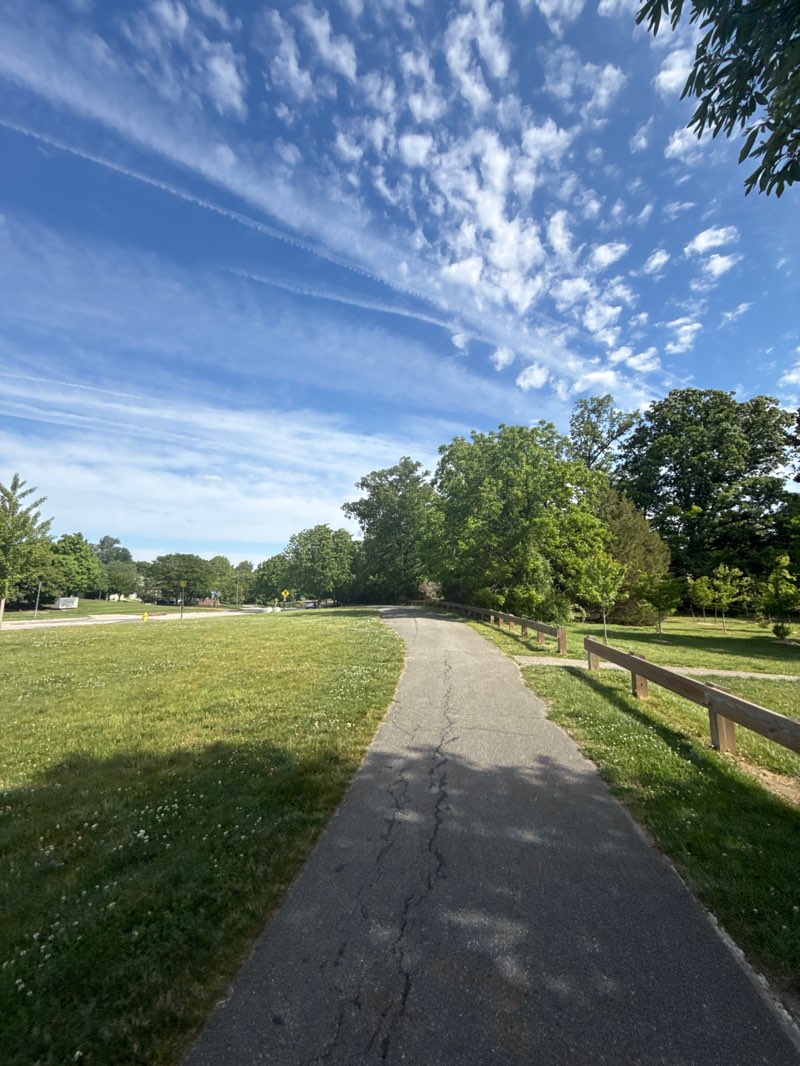 walking near me in Odenton Park in spring