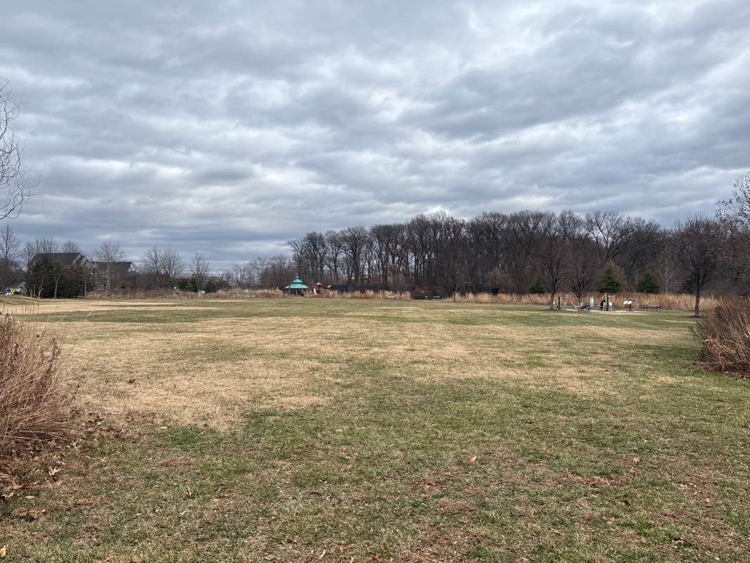 walking near me in Fallsgrove Park in winter