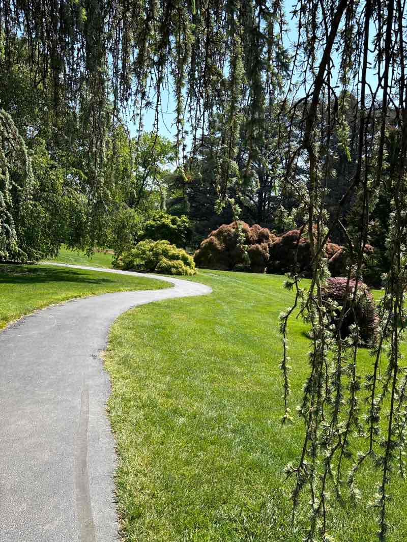walking near me in Hershey Gardens in summer