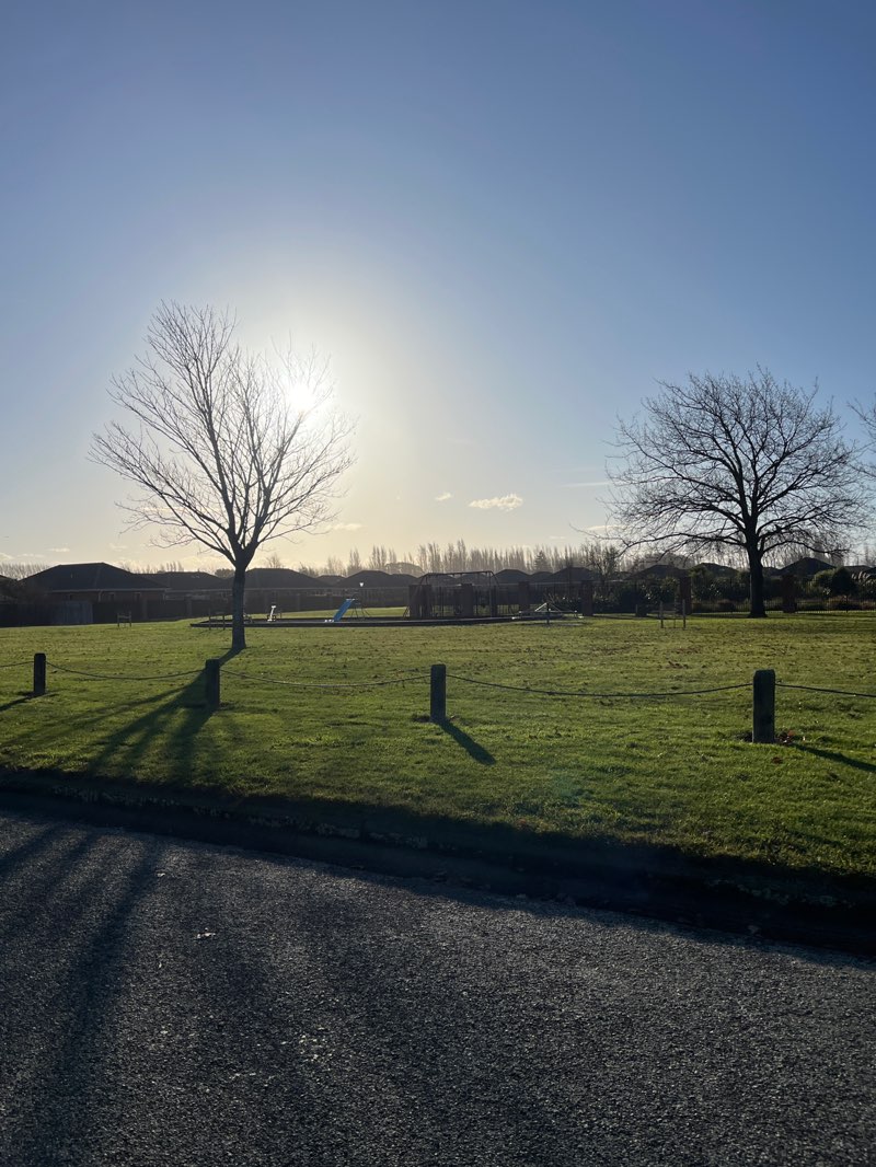 walking near me in Fortune Playground in winter