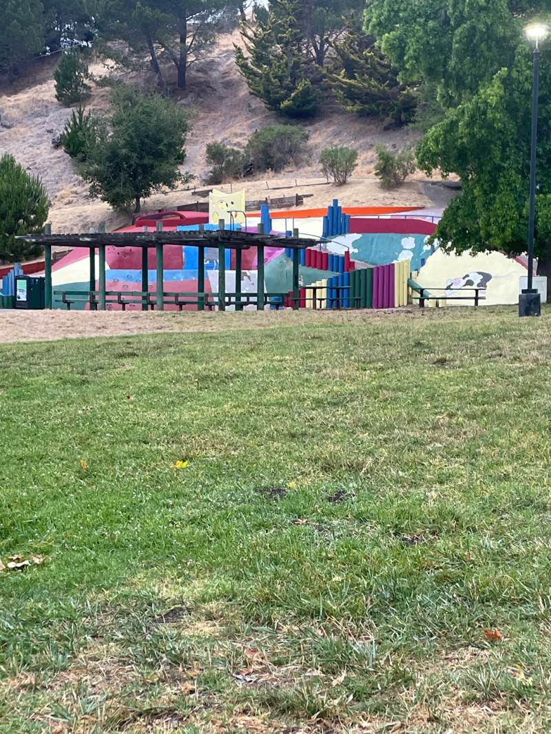 walking near me in La Moine Park in summer