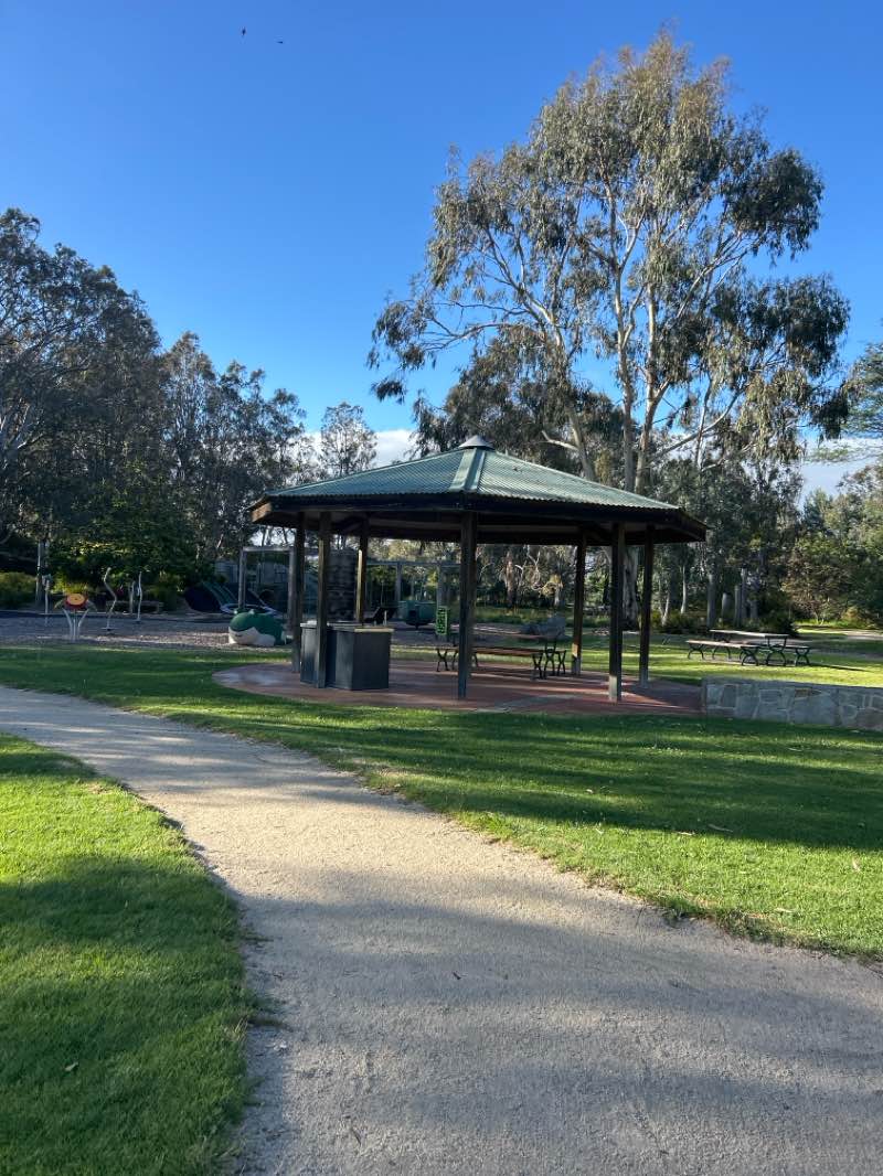 walking near me in Macalister River Park in summer